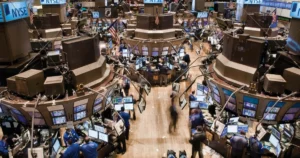 Trading floor New York Stock Exchange City